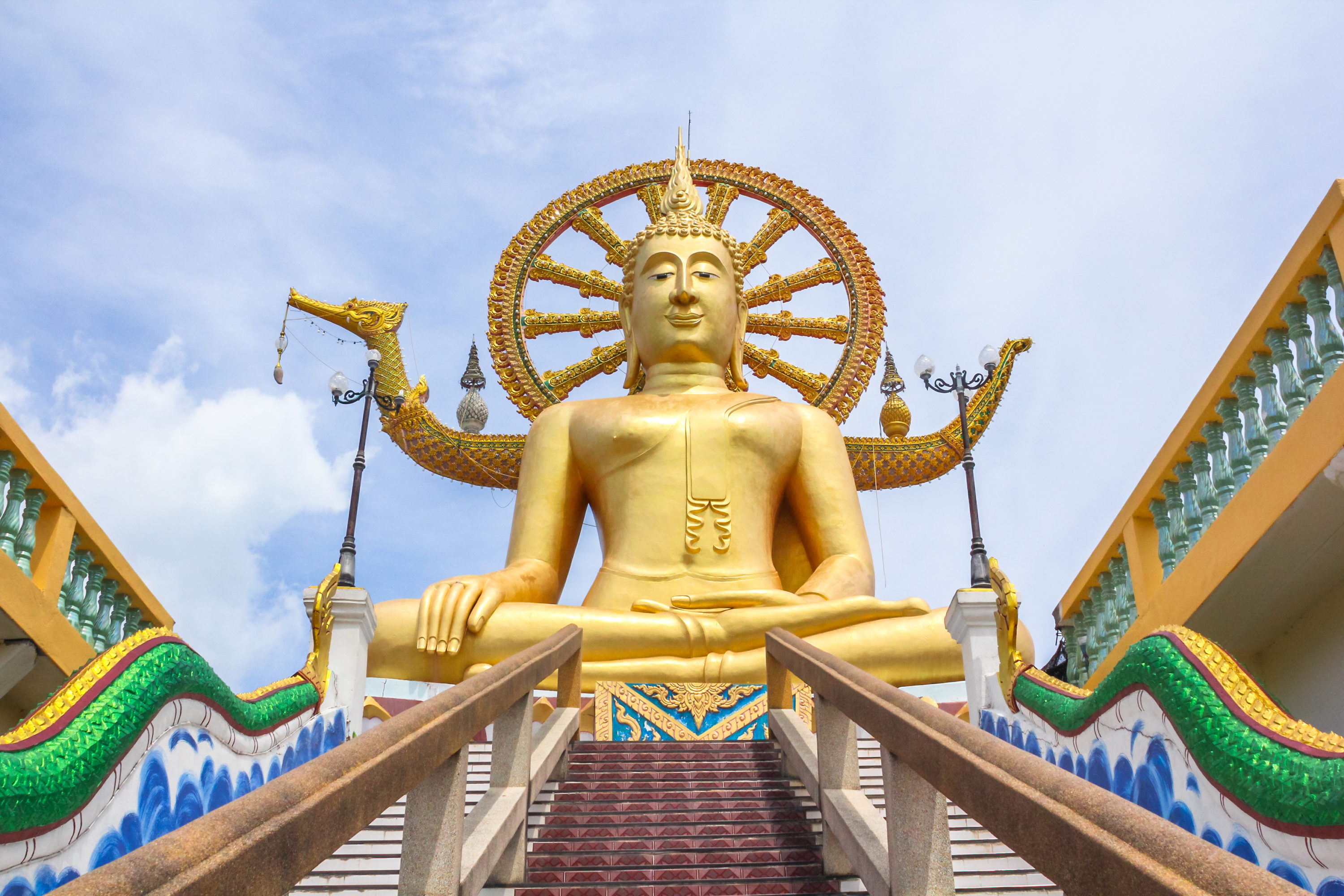 The Big Buddha Temple (Wat Phra Yai) Koh Samui, Thailand Little